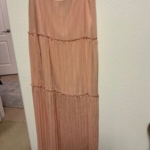 Maxi Skirt, pink/peach color, lined